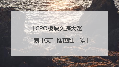 CPO板块久违大涨，“易中天”谁更胜一筹