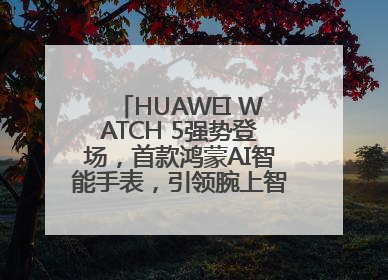 HUAWEI WATCH 5强势登场，首款鸿蒙AI智能手表，引领腕上智慧科技新纪元